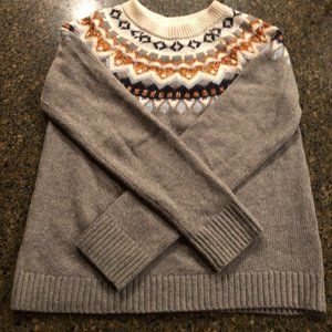 J Crew Fair Isle Crewneck Sweater